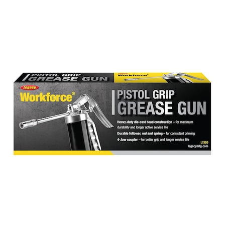 Workforce Pistol Grip Grease Gun with Straight Extension L1320